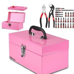 Pink Toolbox with Tools
